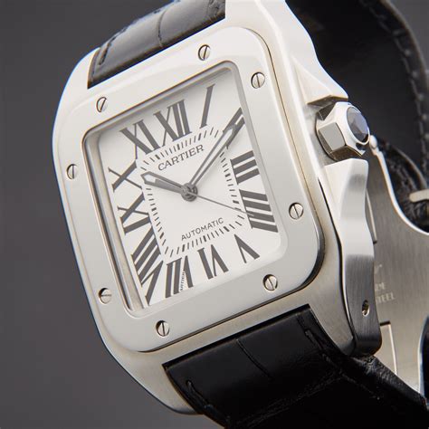 cartier santos 100 replica watch|cartier santos pre owned.